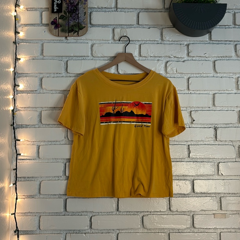 “Good Times” 🌅 yellow women’s top